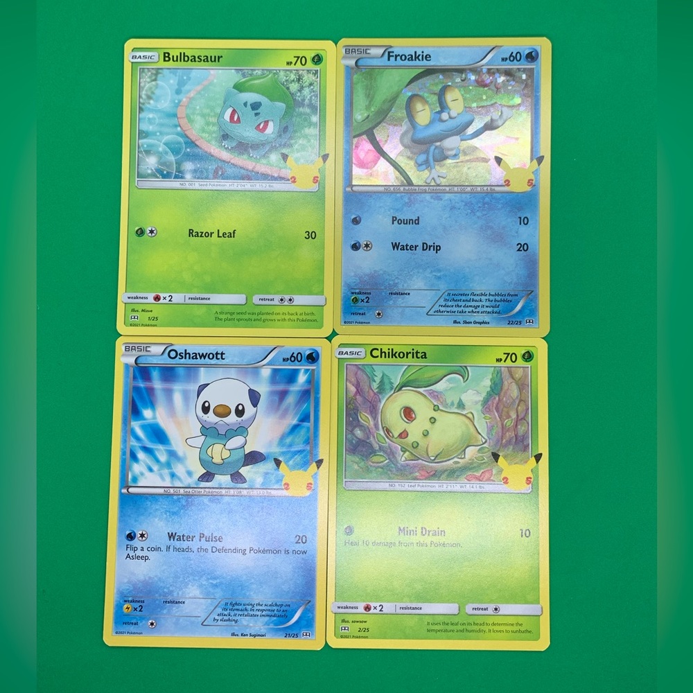 4 Pokemon Cards